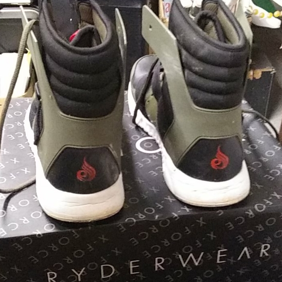 Ryderwear XFORCE High-Top Khaki Size 11 - Picture 3 of 4